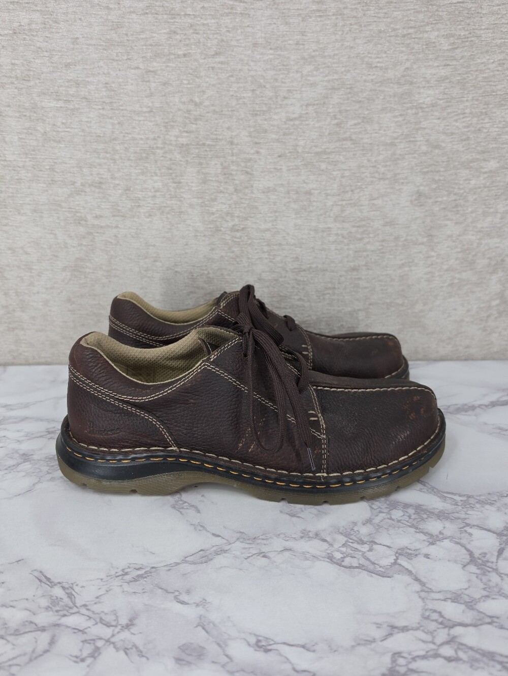 Dr Doc Martens Shoes Ripley 11232 Brown Leather Split Toe Oxford Mens Size 11